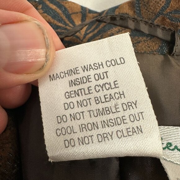 Vibrant Ulla Popken Womens Brown & Black Long Blazer Jacket Relaxed Fit Size 18 - Picture 6 of 7